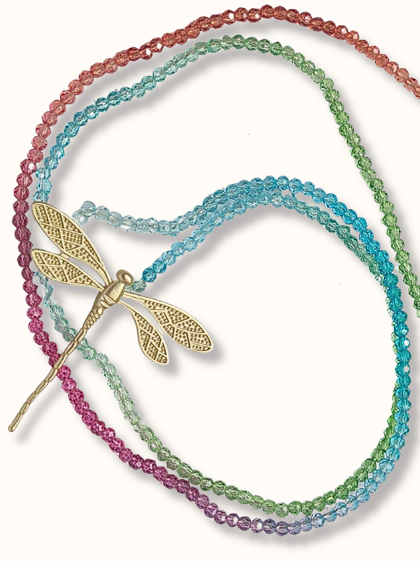 Collana lunga con libellula