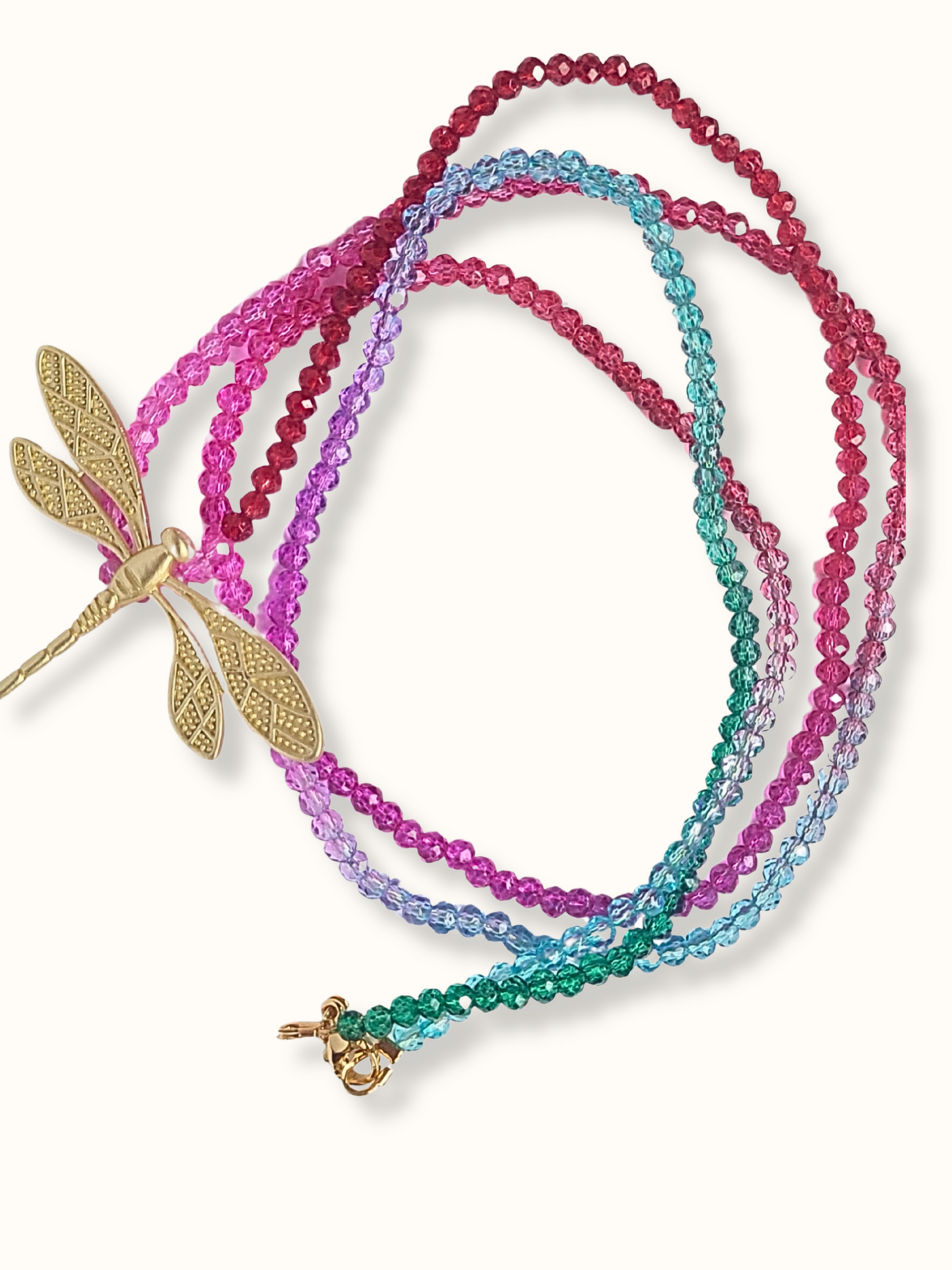 Collana lunga con libellula