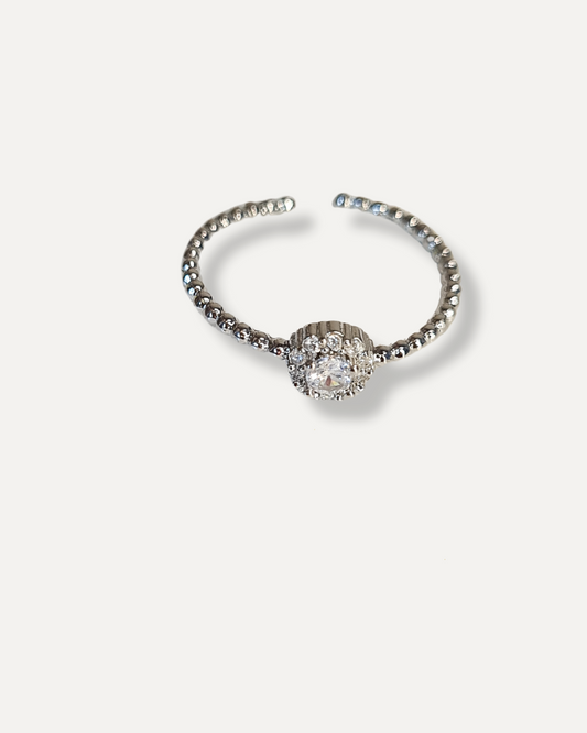 anello brillantino fiore