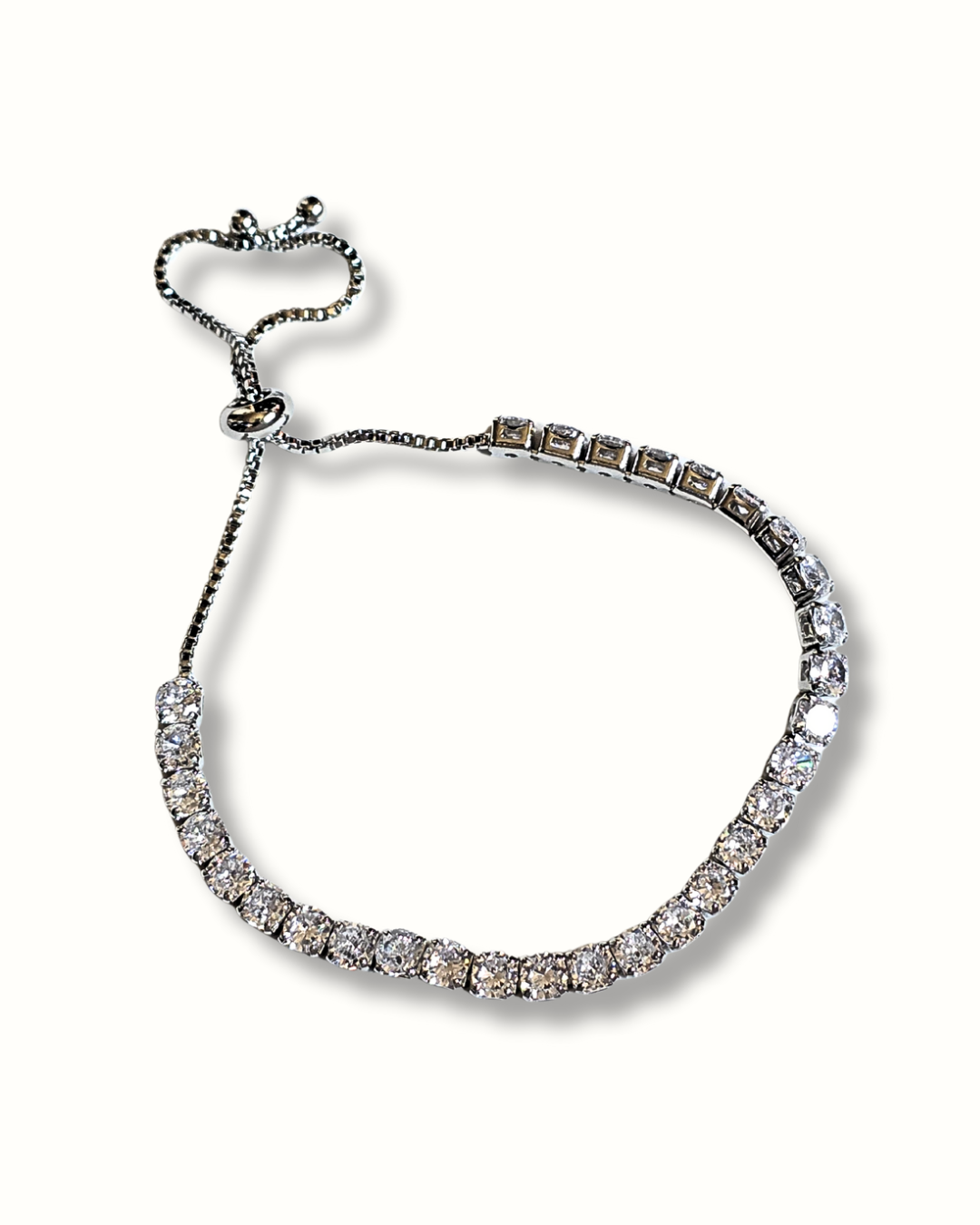 Bracciale tennis con pallina regolabile