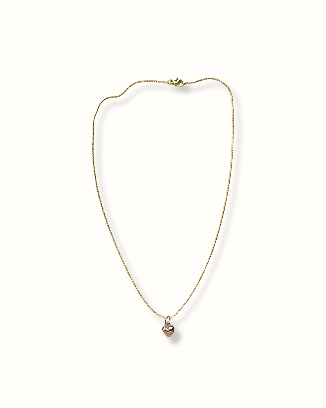 Collana cuoricino bombato
