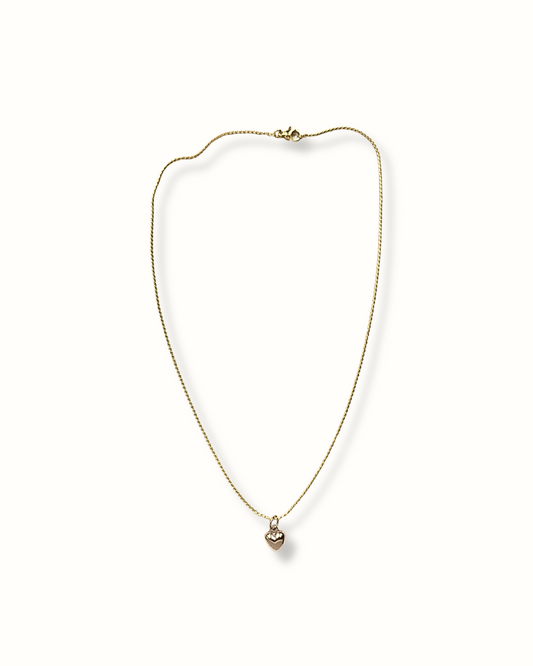 Collana cuoricino bombato